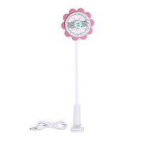 Portable Mini Fans USB Rechargeable Flexible Dormitory Bed Desk Sunflower Bendable Clip on Fan Baby Stroller Bending Fans for Home and Travel - B0723DG84B